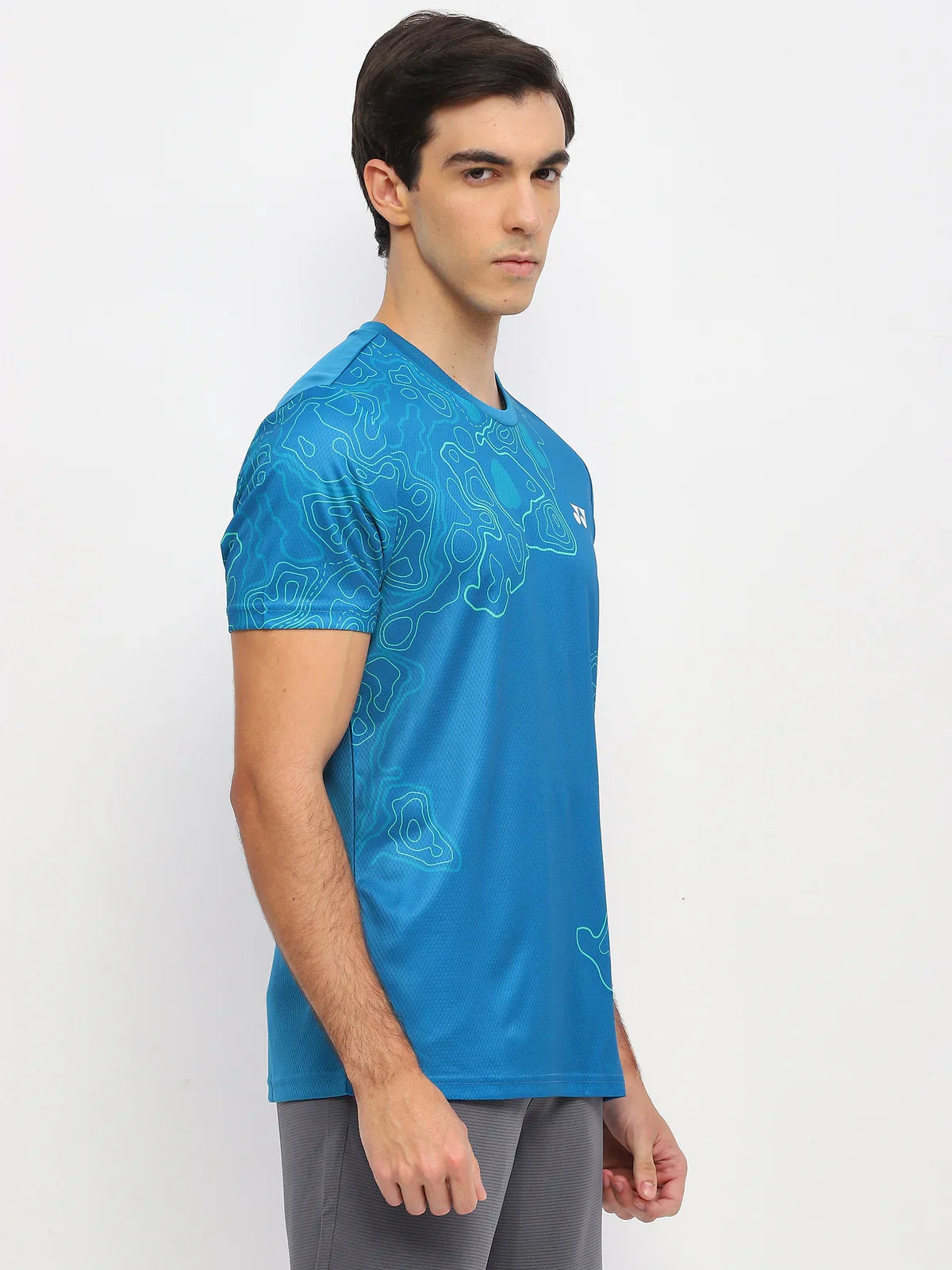 YONEX T Shirt Round Neck 2962 - Seaport – Premium Breathable Tee for Badminton & Tennis Players