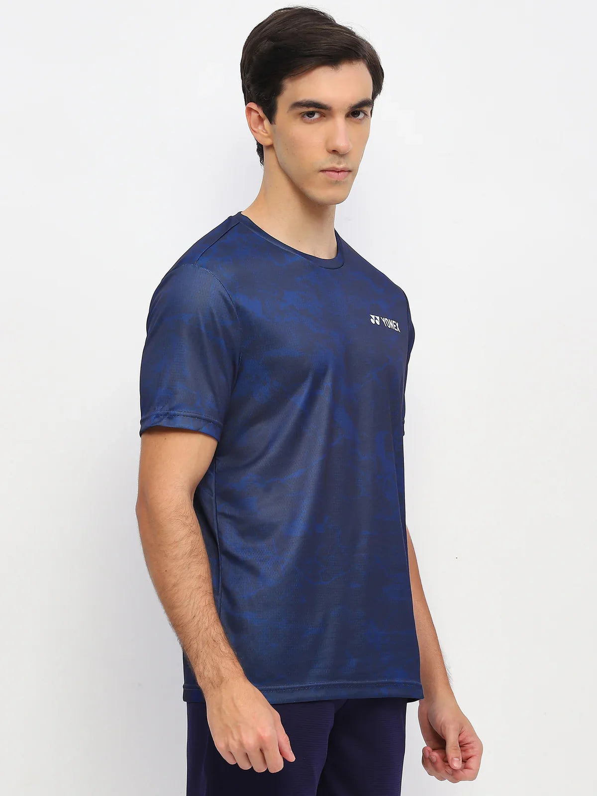 YONEX T Shirt Round Neck 2963 - Navy Peony – Premium Breathable Tee for Badminton & Tennis Players