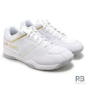 YONEX POWER CUSHION STRIDER FLOW WIDE Badminton Shoe (WHITE/GOLD)