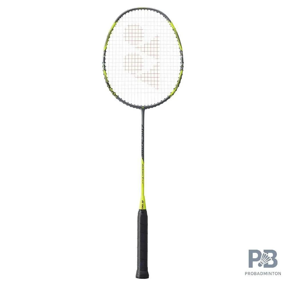 YONEX Arcsaber 7 Play Strung Graphite Badminton Racquet with Full Cover (Grey/Yellow) | 4U, 83g