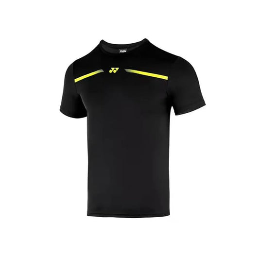 YONEX T Shirt Round Neck 2529 - Jet Black – Premium Tee for Active Players