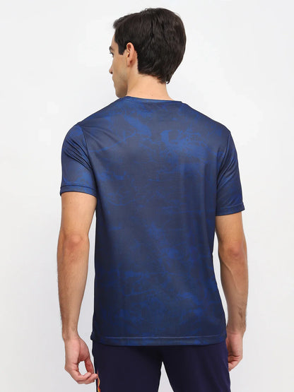 YONEX T Shirt Round Neck 2963 - Navy Peony – Premium Breathable Tee for Badminton & Tennis Players