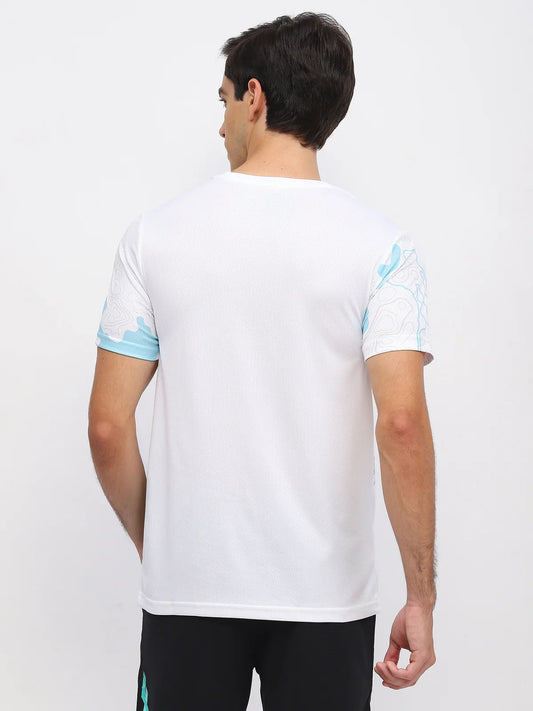 YONEX T Shirt Round Neck 2962 - White – Premium Breathable White Tee for Active Players