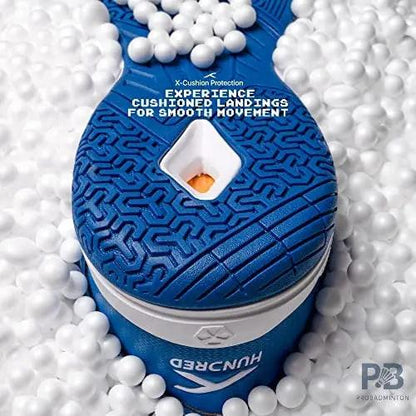 HUNDRED Raze Badminton Shoes (Blue / White)