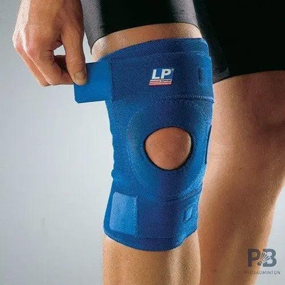 LP Open Patella Knee Support 758 – Adjustable Compression Brace for Patellar Stability, Pain Relief & Sports Protection (Blue)