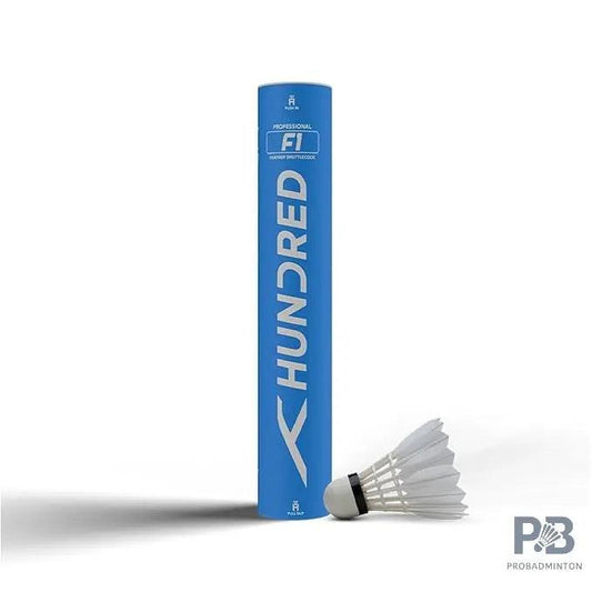 Hundred F1 Feather Shuttlecock Pack of 10 | Speed 77 | Best Shuttlecock for Professionals | Shuttlecock Price in India