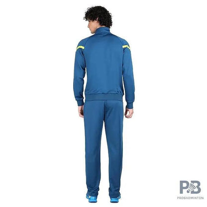 Yonex Track Suit 2500 for Men (Jet Black/Dark Navy) | Premium Badminton & Tennis Warm-Up Suit | Quick-Dry + UV Protection | Long Sleeve Pull-On Design