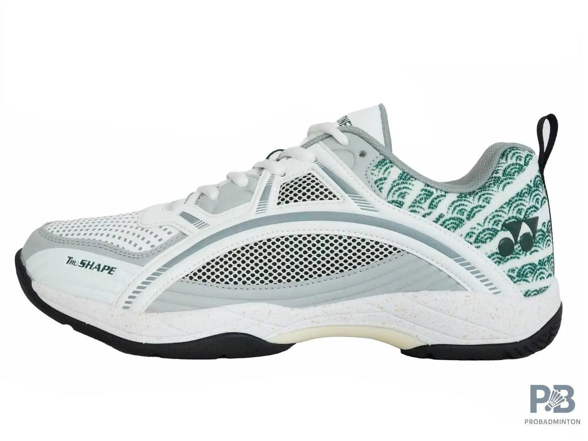 Yonex Tokyo Ultima Badminton Shoes for Men (White/Porpoise/Vintage Green)