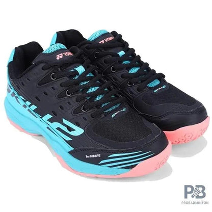 Yonex Tour Skill 2  Badminton Shoes (BLACK / CERAMIC / NASTURTIUM)