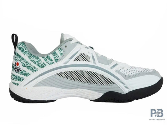Yonex Tokyo Ultima Badminton Shoes for Men (White/Porpoise/Vintage Green)