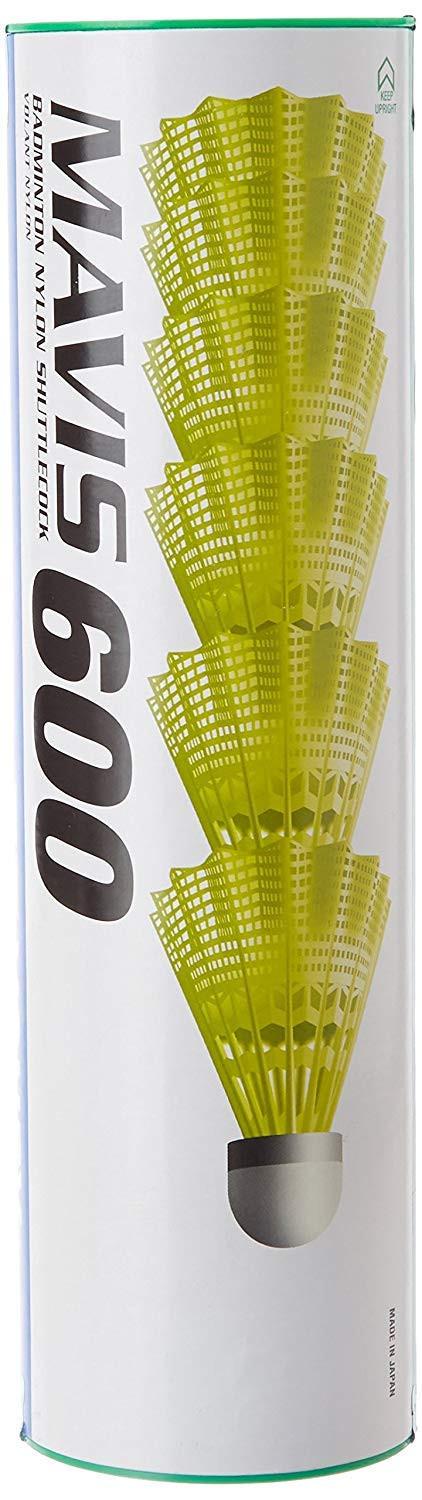 Yonex Mavis 600 Nylon Shuttlecock | High-Speed Recovery, Durable Nylon Skirt, Accurate Flight Performance