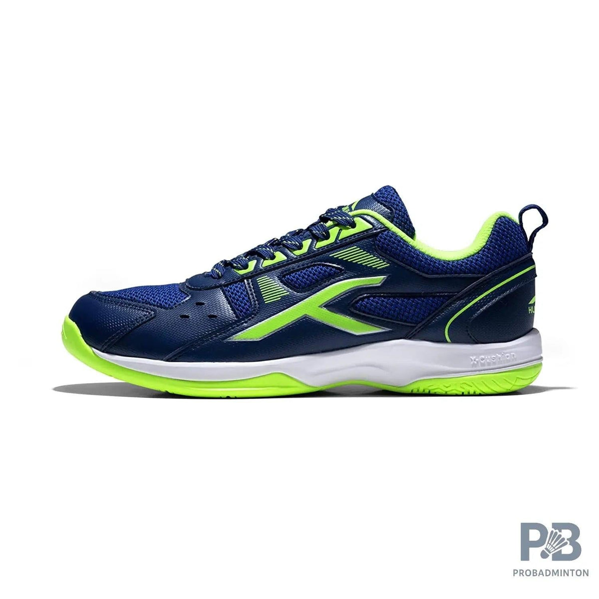 HUNDRED Raze Badminton Shoes (Navy / Lime)