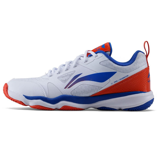 Li-Ning AYT079 Ranger Force Badminton Shoes - STANDARD WHITE/BRIGHT ORANGE