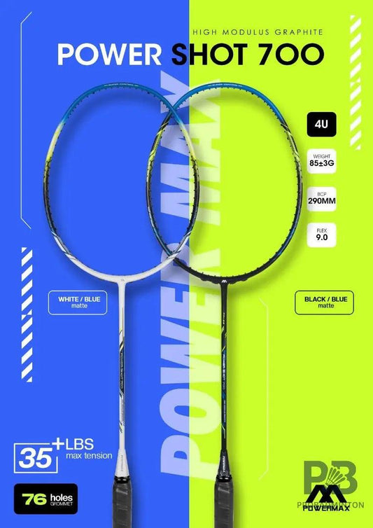 Power Max Power Shot 700 Badminton Racket Frame – Lightweight & Durable