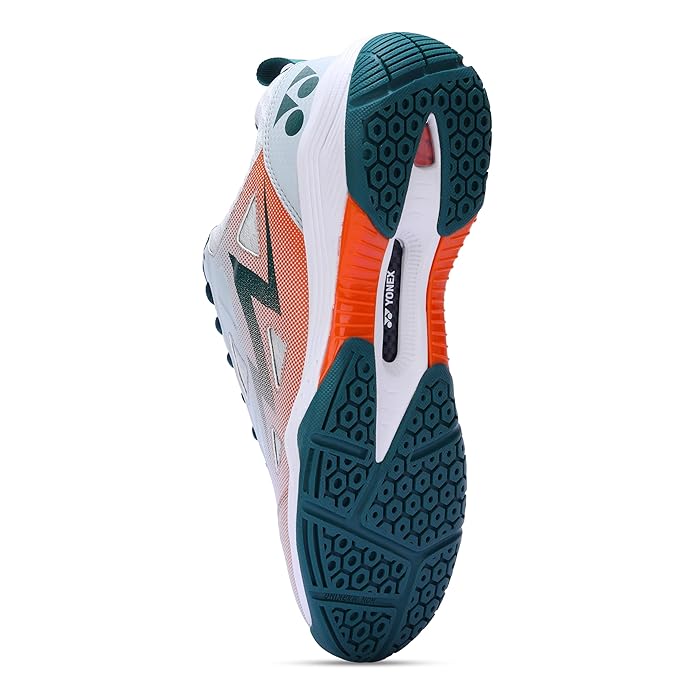 Yonex DOMINANT 6i Badminton Shoes - Mineral Grey Fluorescent Yellow – Lightweight All-Court Shoes with Tru Cushion+