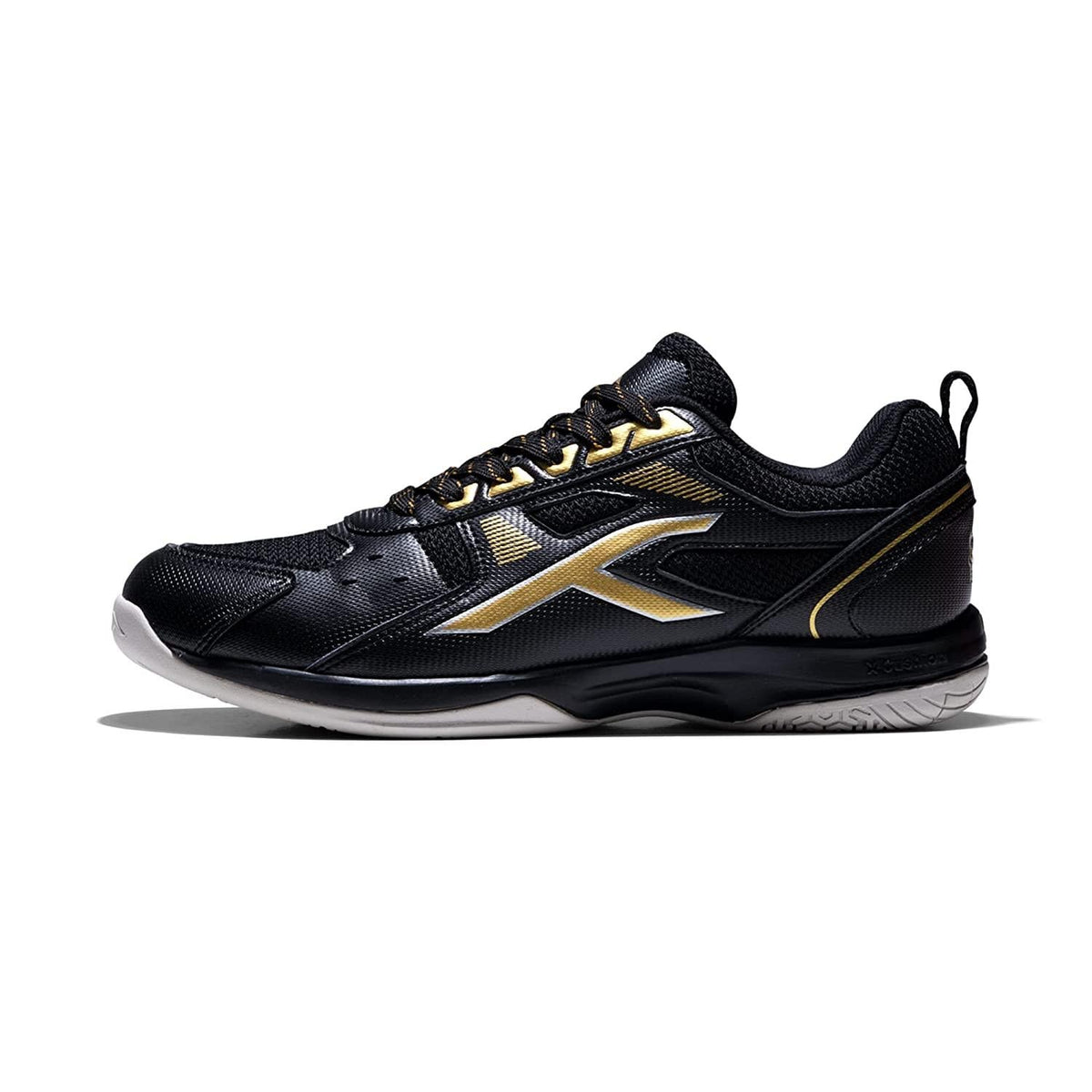 HUNDRED Raze Badminton Shoes (Black / Gold)