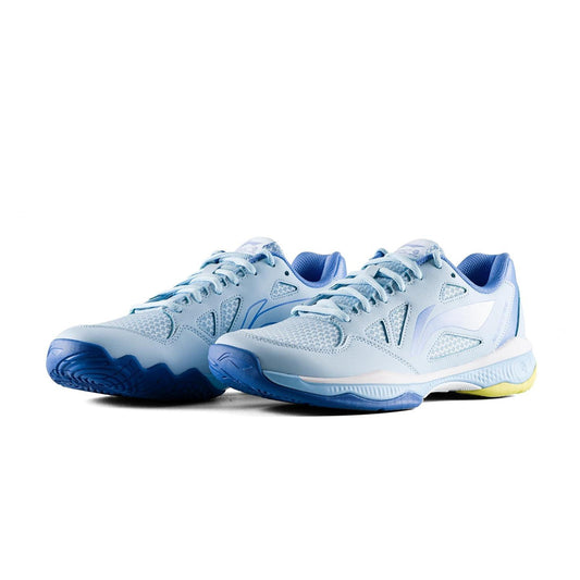 Li-Ning Halberd Strike Non-Marking Badminton Shoes | Glacier Blue/Bright Cobalt Blue | Lightweight Indoor Court Shoes for Professional & Club Players