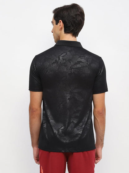 Yonex T-Shirt Polo 2969 Men’s Wear | Jet Black | Lightweight Badminton Sportswear