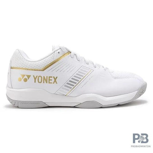 YONEX POWER CUSHION STRIDER FLOW WIDE Badminton Shoe (WHITE/GOLD)