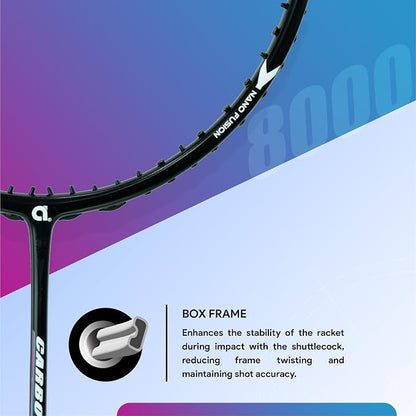 Apacs Carbo 8000 Power Badminton Racket – 38 LBS | Nano Fused Graphite Shaft | 82 GMS | Made in Vietnam