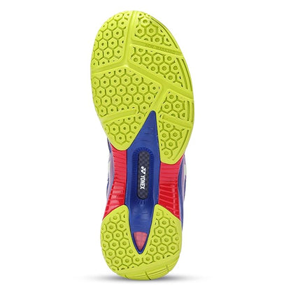 Yonex DOMINANT 6i Badminton Shoes - Deep Cobalt Fluorescent Lime – Lightweight All-Court Shoes with Tru Cushion+