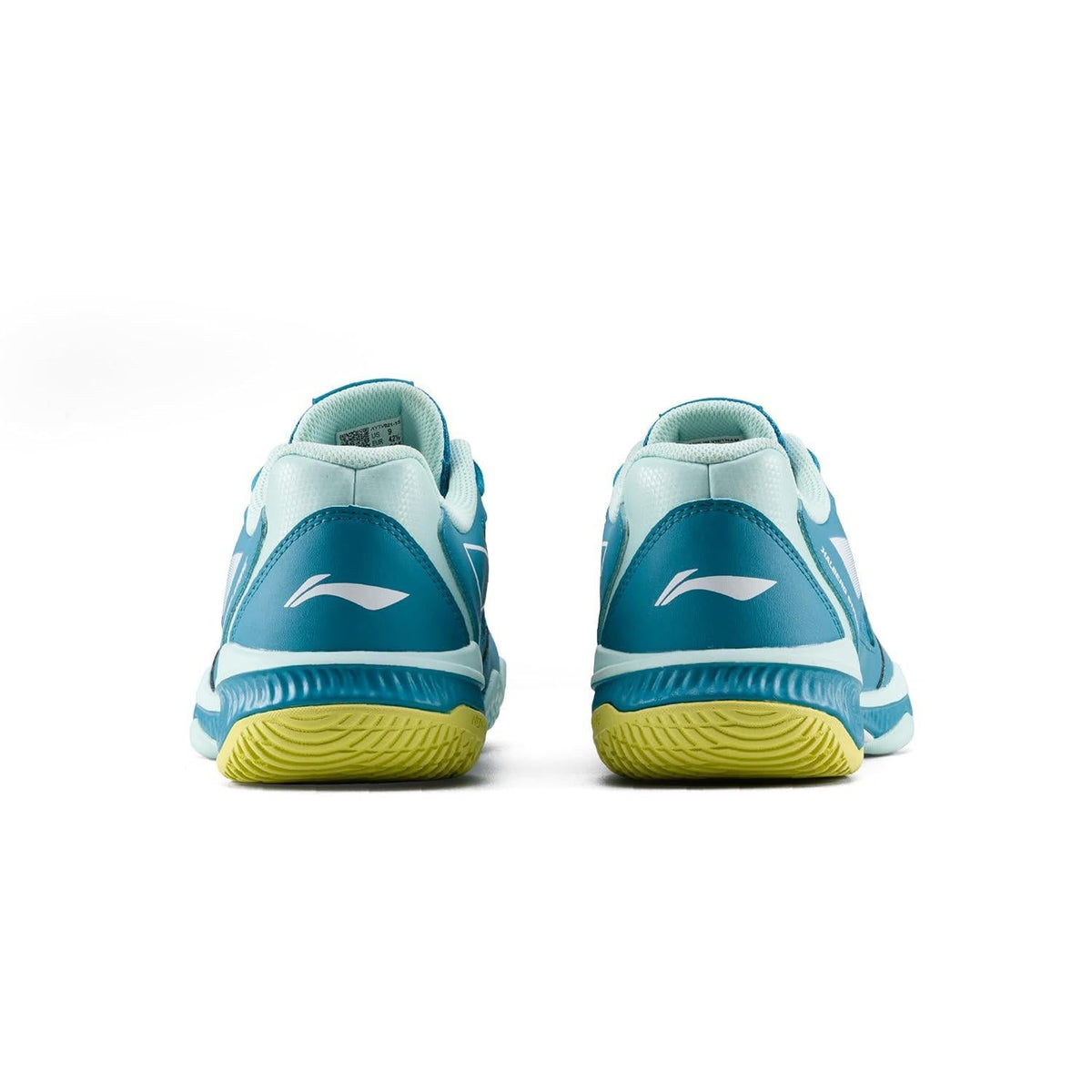 Li-Ning Halberd Strike Non-Marking Badminton Shoes| Blue Jade/Floating Green | Lightweight Indoor Court Shoes for Professional & Club Players