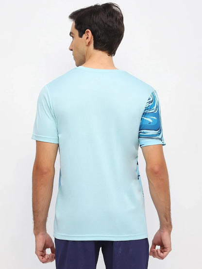 YONEX T Shirt Round Neck 2966 - Light Blue  – Premium Breathable Tee for Badminton & Tennis Players