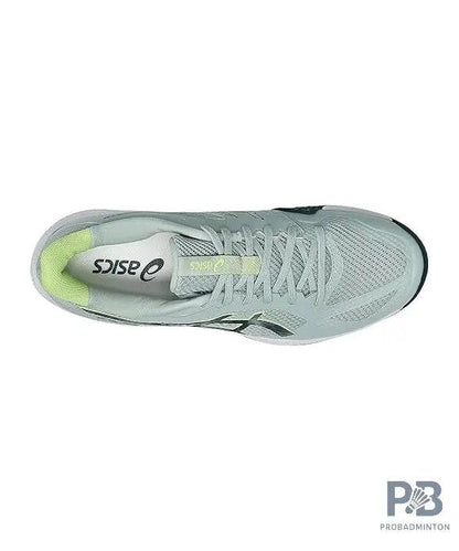 ASICS BLADE FF 2 Indoor Court Shoes for Men - Lichen Rock/Tranquil Teal | Lightweight, Fast & Flexible Badminton Shoes