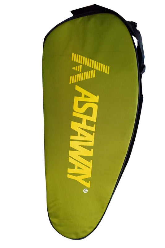 Ashaway AB 4000 Double Zip Badminton Kit Bag (Green, Size M) | Durable Graphite Sports Bag