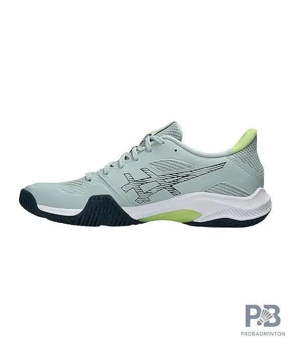 ASICS BLADE FF 2 Indoor Court Shoes for Men - Lichen Rock/Tranquil Teal | Lightweight, Fast & Flexible Badminton Shoes