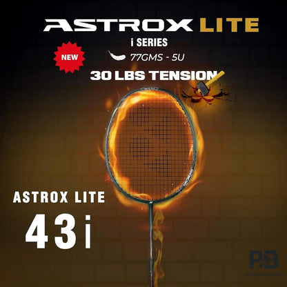 Yonex Astrox Lite 43i Badminton Racket – Ultra Lightweight Graphite | Isometric Head | Built-in T-Joint | Ideal for Fast Play