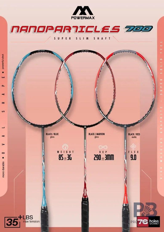 Power Max Nanoparticles 700 Gutted Badminton Racket Frame – Best Price in India | Lightweight & Durable Racquet for Beginners