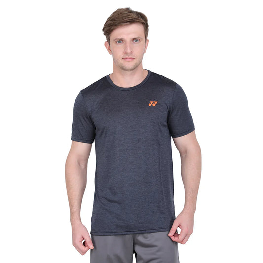 Yonex 1445C Mens Round Neck T-Shirt JET BLACK