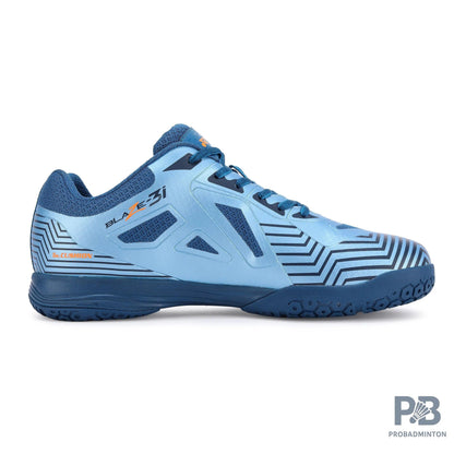 Yonex Blaze 3I Badminton Shoes | Crystal Teal/Hyper Orange | Lightweight Non-Marking Court Shoes