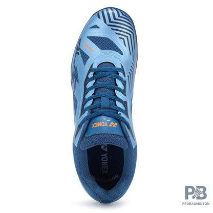 Yonex Blaze 3I Badminton Shoes | Crystal Teal/Hyper Orange | Lightweight Non-Marking Court Shoes