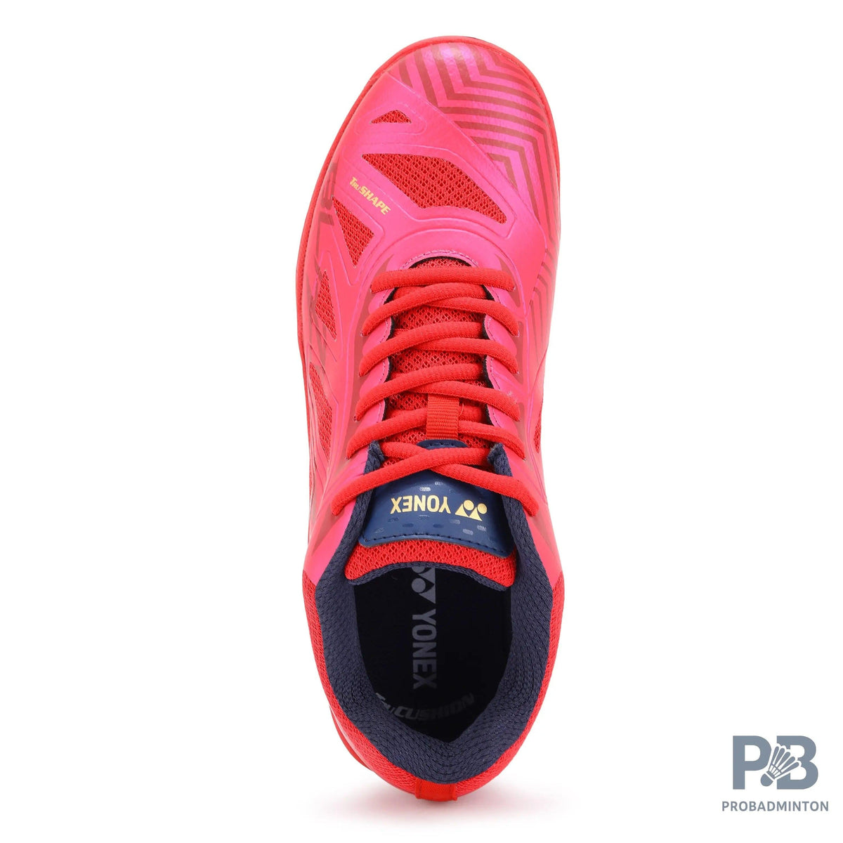 Yonex Blaze 3I Badminton Shoes | Red/Dark Pink/Gold | Lightweight Non-Marking Court Shoes