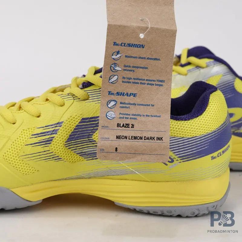 Yonex Blaze 2i Badminton Shoes | Neon Lemon/Dark Ink