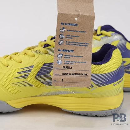 Yonex Blaze 2i Badminton Shoes | Neon Lemon/Dark Ink