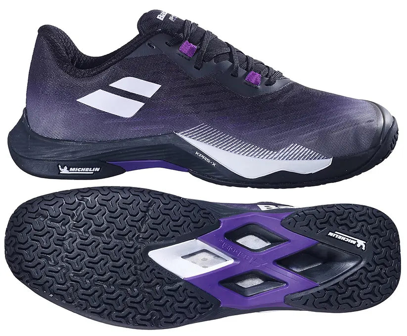 Babolat Shadow Tour 5 Badminton Shoes Black/Purple – Professional Indoor Court Shoes