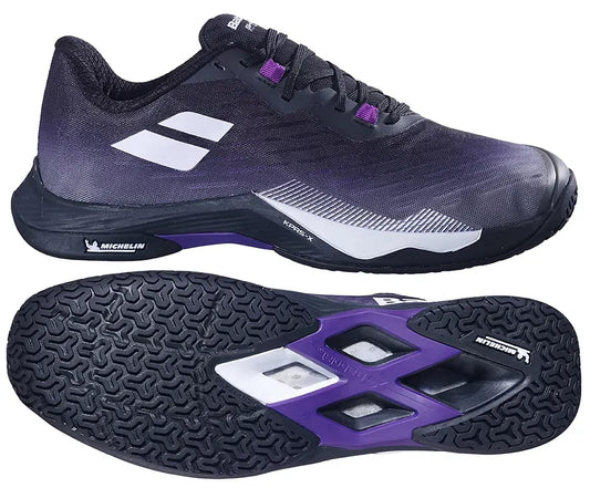 Babolat Shadow Tour 5 Badminton Shoes Black/Purple – Professional Indoor Court Shoes