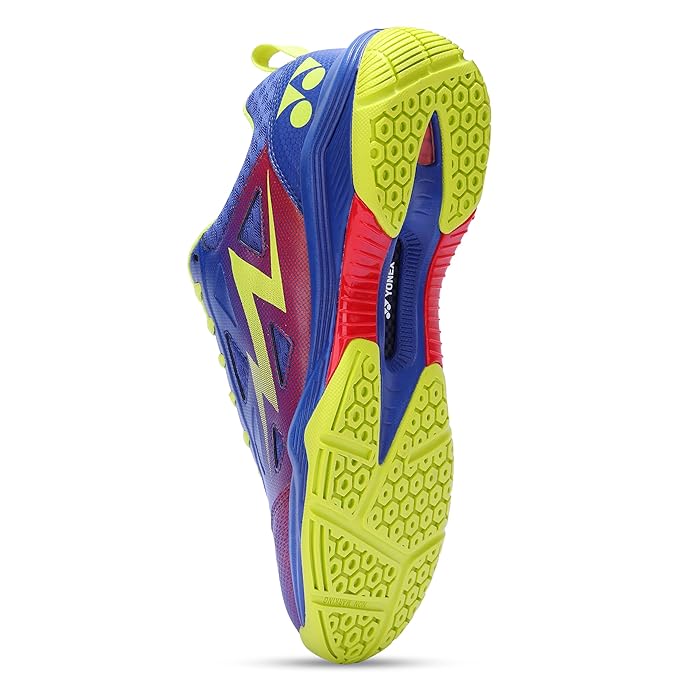 Yonex DOMINANT 6i Badminton Shoes - Deep Cobalt Fluorescent Lime – Lightweight All-Court Shoes with Tru Cushion+