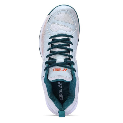 Yonex DOMINANT 6i Badminton Shoes - Mineral Grey Fluorescent Yellow – Lightweight All-Court Shoes with Tru Cushion+
