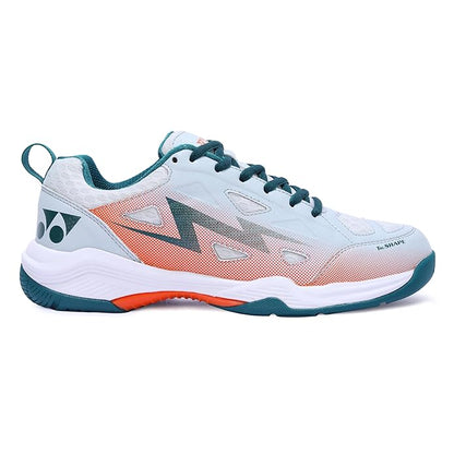 Yonex DOMINANT 6i Badminton Shoes - Mineral Grey Fluorescent Yellow – Lightweight All-Court Shoes with Tru Cushion+