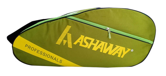 Ashaway AB 4000 Double Zip Badminton Kit Bag (Green, Size M) | Durable Graphite Sports Bag
