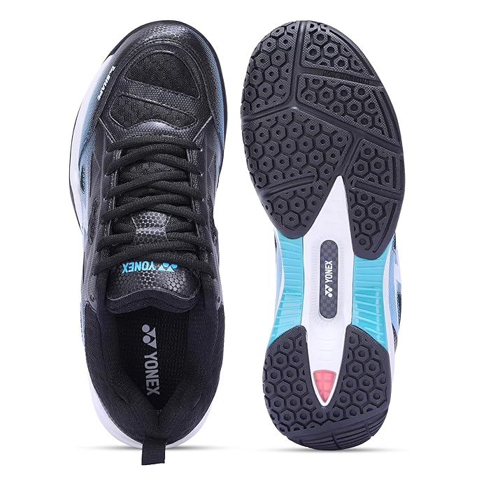 Yonex DOMINANT 6i Badminton Shoes - Black Blue – Lightweight All-Court Shoes with Tru Cushion+