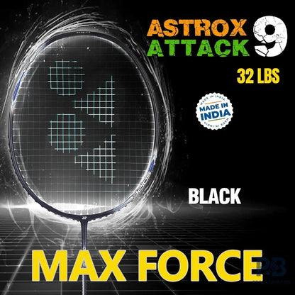 Yonex Astrox Attack 9 Badminton Racket | Black