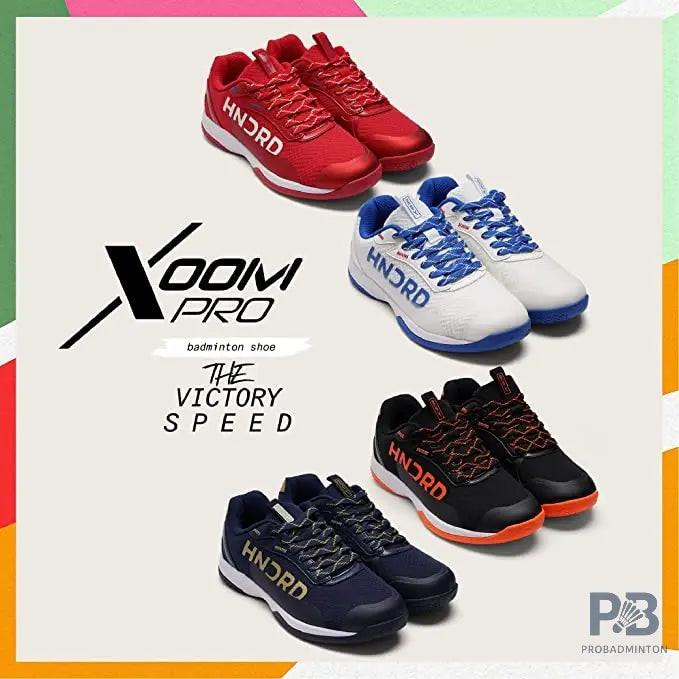 Hundred XOOM Pro Non-Marking Cushion Badminton Shoe (Navy/Gold)