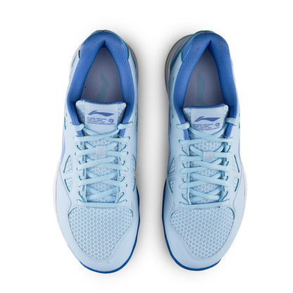 Li-Ning Halberd Strike Non-Marking Badminton Shoes | Glacier Blue/Bright Cobalt Blue | Lightweight Indoor Court Shoes for Professional & Club Players