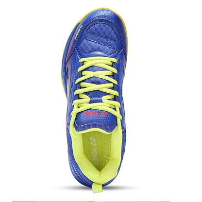Yonex DOMINANT 6i Badminton Shoes - Deep Cobalt Fluorescent Lime – Lightweight All-Court Shoes with Tru Cushion+