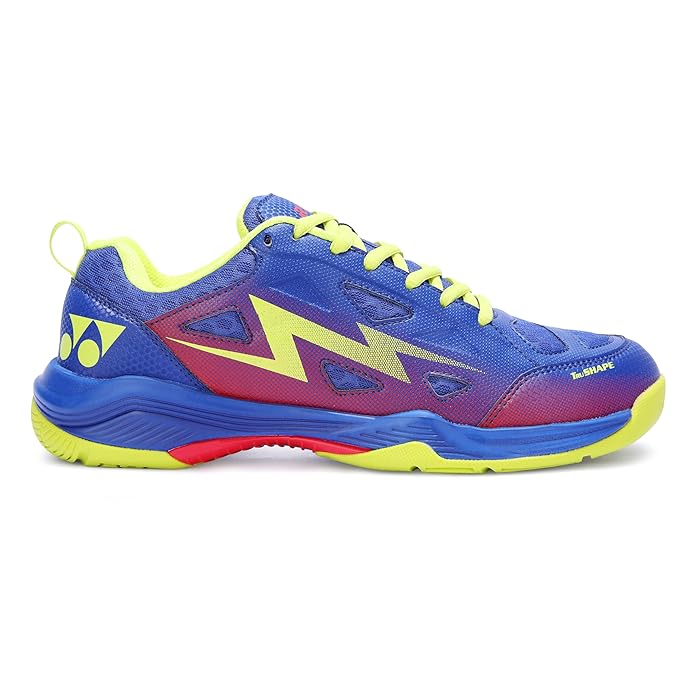 Yonex DOMINANT 6i Badminton Shoes - Deep Cobalt Fluorescent Lime – Lightweight All-Court Shoes with Tru Cushion+